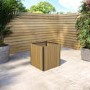 Square Wooden Garden Planter - 55 x 55cm Como
