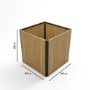 Square Wooden Garden Planter - 55 x 55cm Como