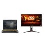 ASUS TUF Gaming F15 15.6 " Windows 11 Home Gaming Laptop with AOC 27G2SAE/BK 27" FHD Gaming Monitor 