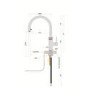 Quooker Flex Instant Boiling Water Tap Chrome + Pro3 3L Boiling Water Tank
