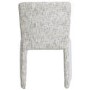 Rectangular Oak Dining Table Set with 6 Neutral Fully Upholstered Chairs - Seats 6 - Gianna