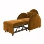 Caramel Velvet Sofa Bed - Gene