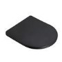 Black Wall Hung Toilet with Black Glass Cabinet, Cistern & Pneumatic Dual Flush Button - Verona