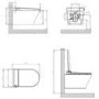 Wall Hung Smart Bidet Japanese Toilet with Heated Seat, White Glass Cabinet, Frame, Cistern & Pneumatic Dual Flush Button - Purificare