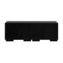 Multifunctional Small Black Ribbed Floating TV Stand - TV's up to 55" - Hazel