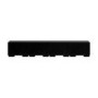 Multifunctional Large Black Ribbed Floating TV Stand with Storage - TV's up to 85" - Hazel