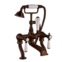 Brushed Bronze Traditional Bath Shower Mixer with stand pipes- Helston