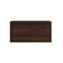 Wide Walnut Floating Bedside Table with Storage - Hiro