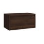 Small Walnut Floating Wall Mounted TV Stand - TV's up to 55" - Hiro