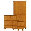 Pine 4 Piece Bedroom Furniture Set - Hamilton