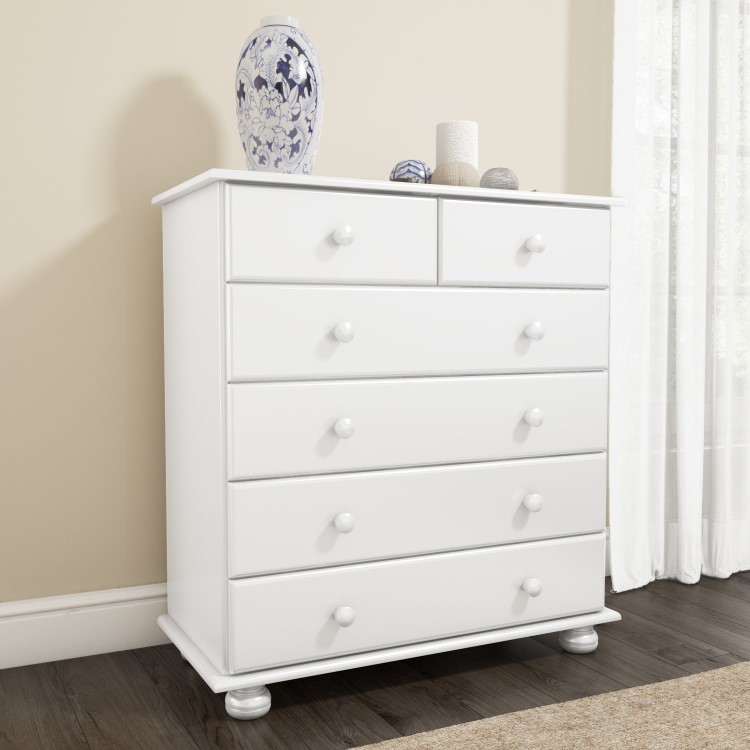 White 4 Piece Bedroom Furniture Set - Hamilton