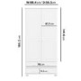 White 4 Piece Bedroom Furniture Set - Hamilton