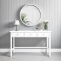 White Painted Console Table with 3 Drawers - Harper