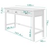 White Painted Console Table with 3 Drawers - Harper