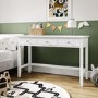 Kids White Solid Wood Desk with 3 Drawers - Harper