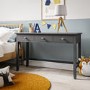 Kids Grey Solid Wood Desk with 3 Drawers - Harper