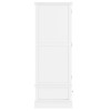 Kids White Painted 2 Door Double Wardrobe with Drawer - Harper 