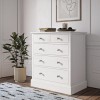 White Wardrobe and Chest of Drawers Set - Harper