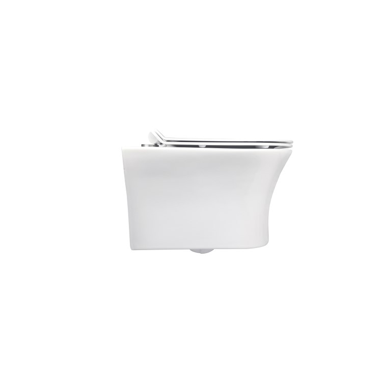 Grade A1 - Indiana Wall Hung Toilet 1160mm Pneumatic Frame & Cistern & White Glass Flush Plate