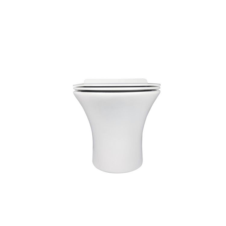 Grade A1 - Indiana Wall Hung Toilet 1160mm Pneumatic Frame & Cistern & White Glass Flush Plate