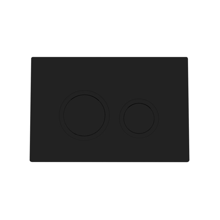 ONLY OPENED - Concealed Cistern with 1170mm Wall Hung Toilet Frame and Matt Black Mechanical Flush Plate - Zana