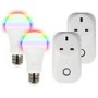 electriQ E27 Smart Bulb and Wi-Fi plug - Twin Bundle