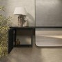 Black Oak Full Length Wall Mirror with Storage - Izzi