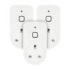 electriQ Smart Wi-Fi plug with power meter - Alexa/Google Home compatible - Triple Pack