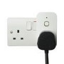 electriQ Smart Wi-Fi plug with power meter - Alexa/Google Home compatible - Triple Pack
