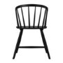 Black Oak Extendable Dining Table Set with 6 Black Spindle Back Chairs - Seats 6 - Jarel