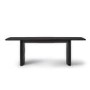 Black Oak Extendable Dining Table Set with 6 Black Spindle Back Chairs - Seats 6 - Jarel