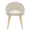 Oak Extendable Dining Table Set with 4 Beige Fabric Chairs &amp; 1 Oak Bench - Seats 6 - Jarel