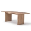 Oak Extendable Dining Table Set with 4 Beige Fabric Chairs &amp; 1 Oak Bench - Seats 6 - Jarel
