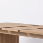 Large Rectangular Light Oak Extendable Dining Table Set with 6 Curved Cream Chairs - Seats 6 - Jarel