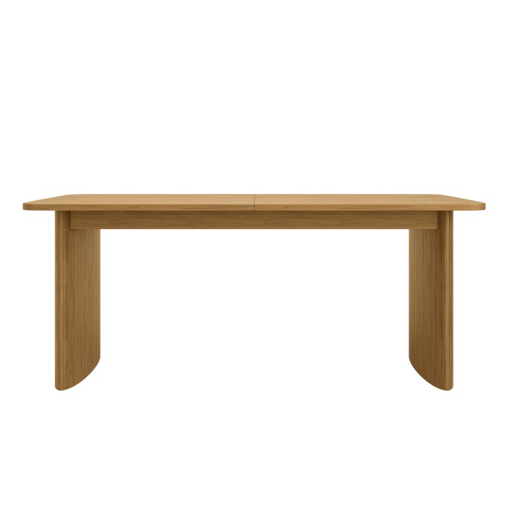 Large Oak Extendable Dining Table - Seats 6 - 8 - Jarel