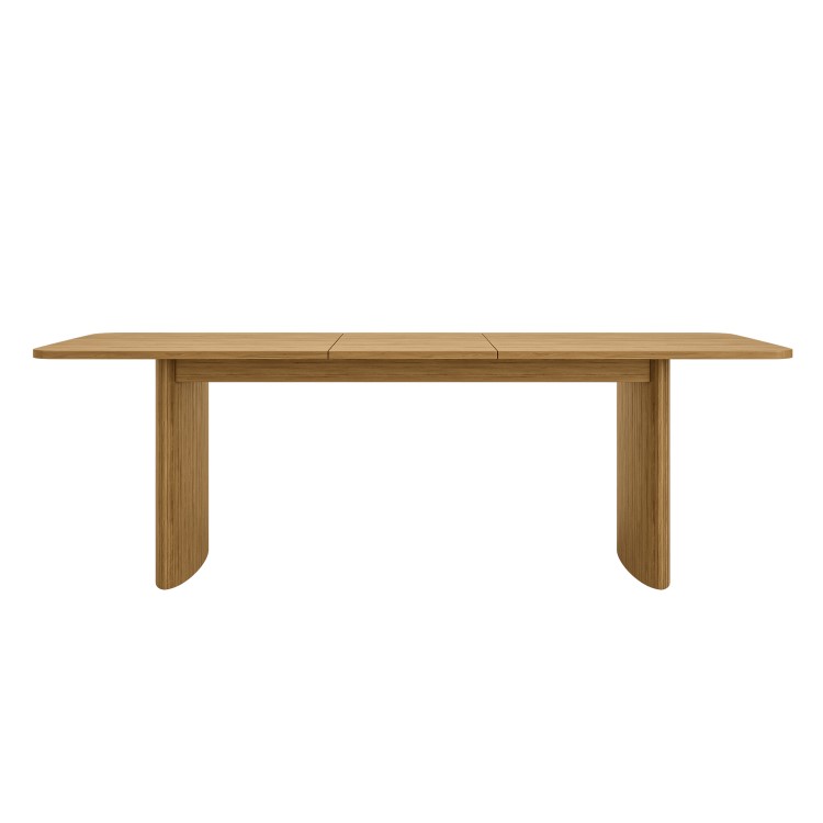 Large Oak Extendable Dining Table - Seats 6 - 8 - Jarel