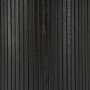 Round Black Oak Dining Table Set with 4 Black Spindle Back Chairs - Seats 4 - Jarel