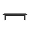 Large Black Oak Hallway Bench - Seats 3 - Jarel
