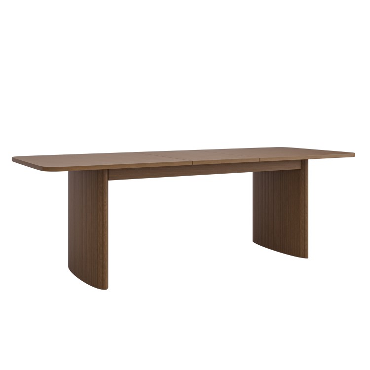 Large Walnut Extendable Dining Table - Seats 6 - 8 - Jarel