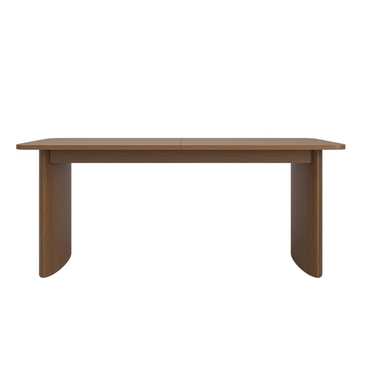 Large Walnut Extendable Dining Table - Seats 6 - 8 - Jarel