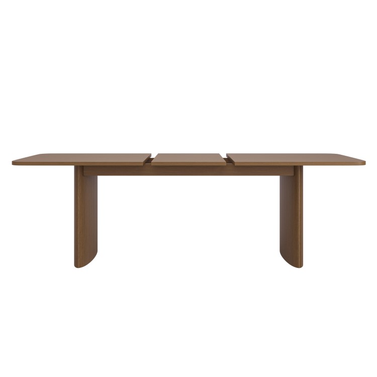 Large Walnut Extendable Dining Table - Seats 6 - 8 - Jarel