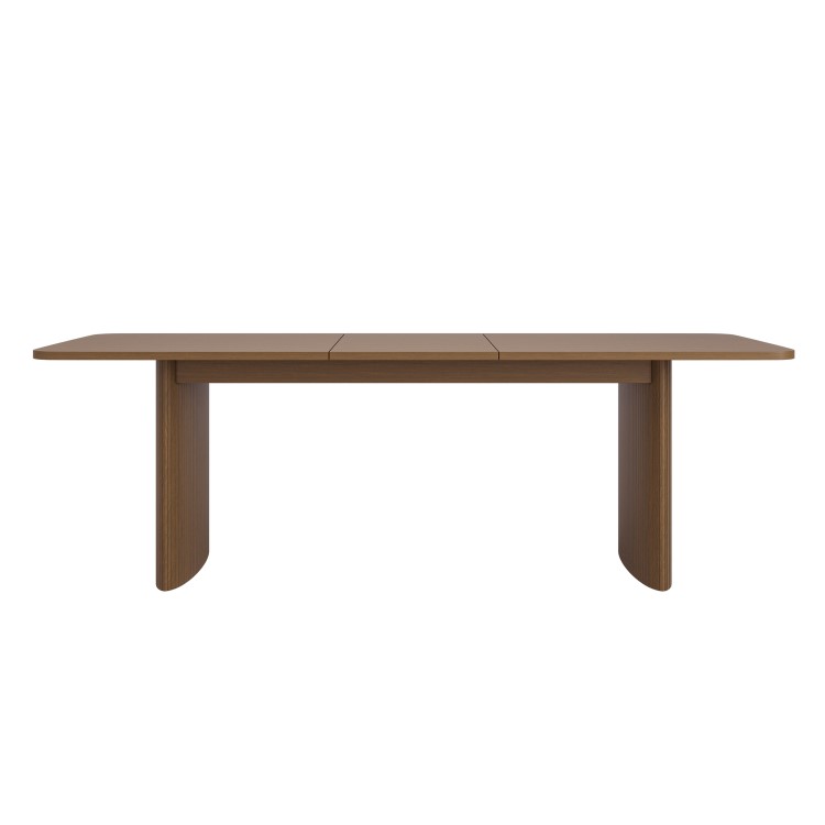 Large Walnut Extendable Dining Table - Seats 6 - 8 - Jarel
