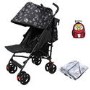 Bundle- Animal Print Stroller Raincover Cup Holder and Parrot Lunch Bag by Jane Foster