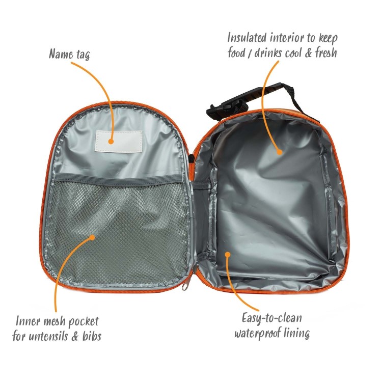 Bundle- Animal Print Stroller Raincover Cup Holder and Fox Lunch Bag by Jane Foster