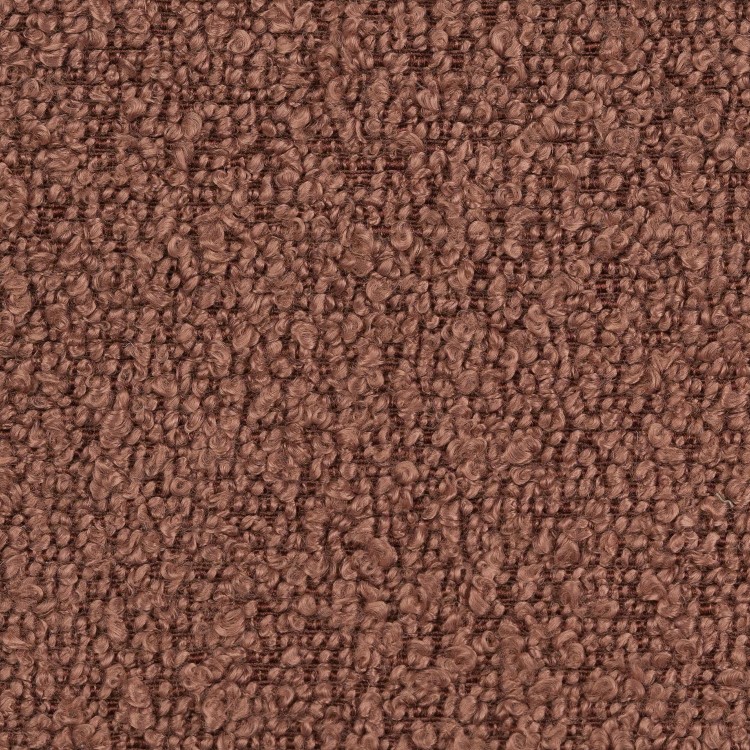 Set of 4 Brown Boucle Swivel Dining Chairs - Joelle