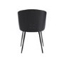 Beige Upholstered Dining Chair with Wooden Back - Tori