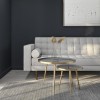 Round Nest of Tables in Gold &amp; Grey - Kaisa