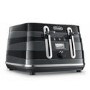 Delonghi Avvolta Four Slice Toaster - Black & Grey