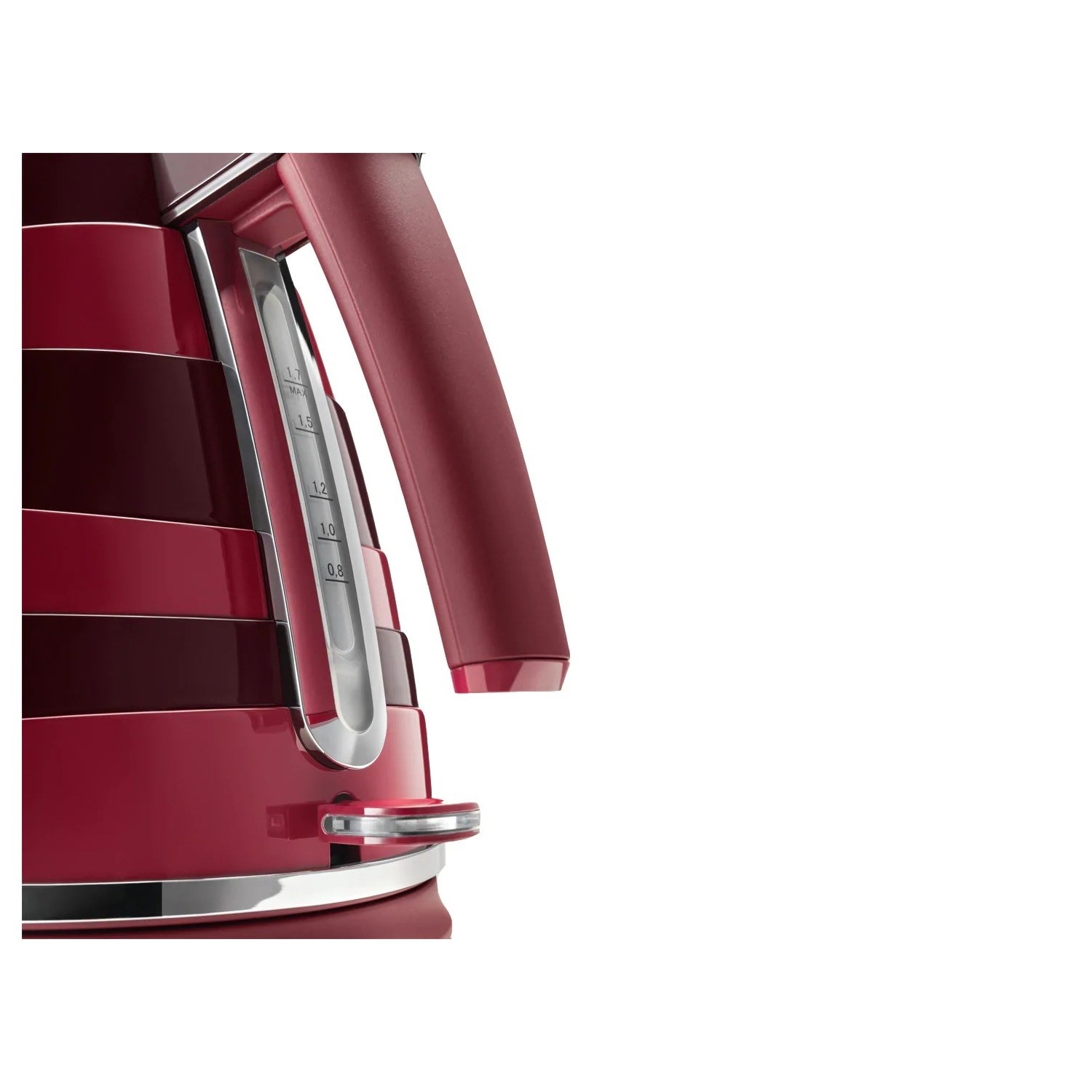 Delonghi Avvolta Kettle and Toaster Set Red & Burgundy BuyItDirect.ie
