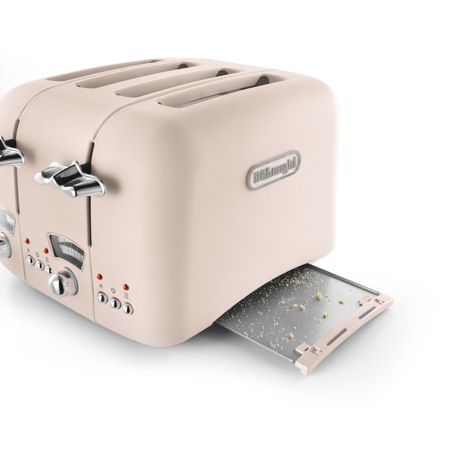 De'Longhi Argento Flora 4 Slice Toaster - Jasmine Beige De'Longhi Argento Flora 4 Slice Toaster - Jasmine Beige